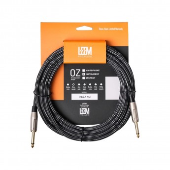 Шнур Jack-Jack LEEM FBS-5(BK/WH) 105733