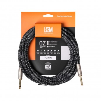 Шнур Jack-Jack LEEM FAS-5(BK/WH) 105738